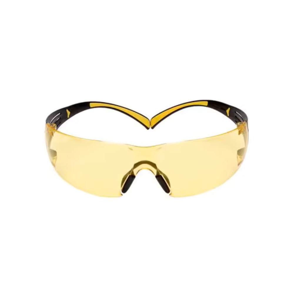 Occhiali 3M SSF403SGAF-YEL, Montatura gialla/nera, anti-appannamento, antigraffio, lenti color ambra
