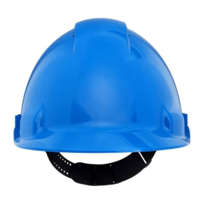 Elmetto 3M Uvicator G3000CUV-BB, colore blu, Blocco su perno, ventilato, fascia antisudore in plastica