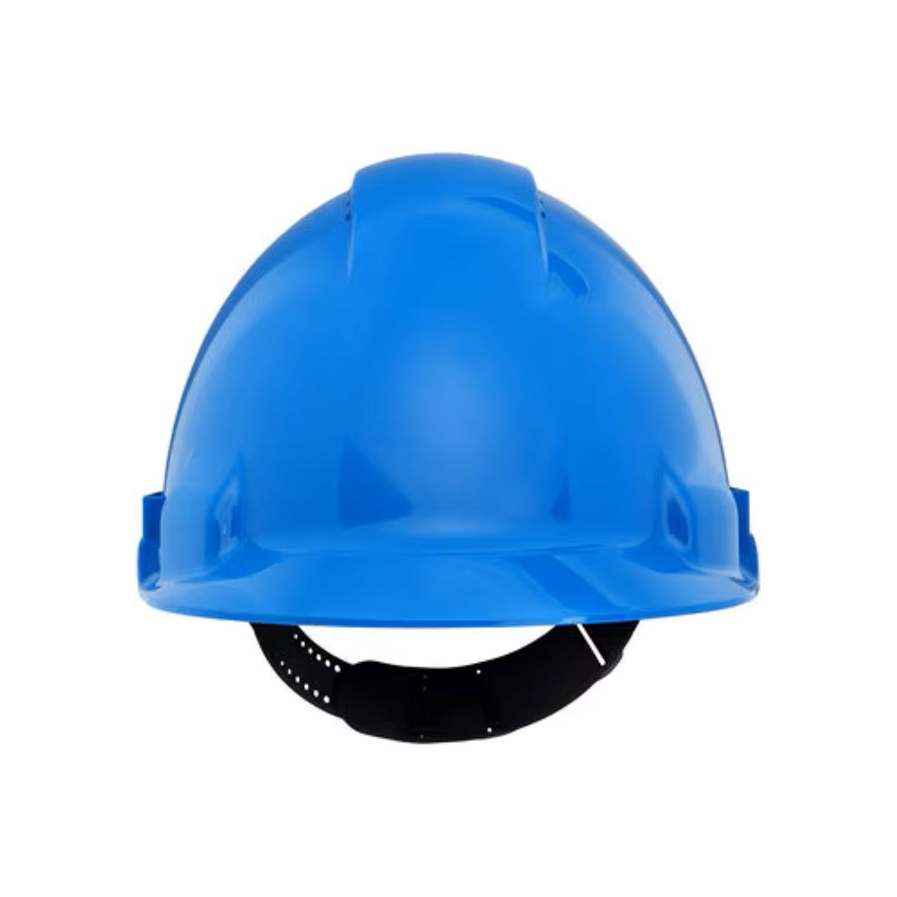Elmetto 3M Uvicator G3000CUV-BB, colore blu, Blocco su perno, ventilato, fascia antisudore in plastica