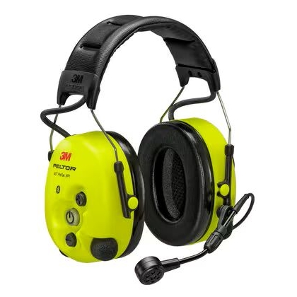 Cuffie auricolari SMT15H7AWS6 3M PELTOR, colore giallo fluo, con bardatura temporale