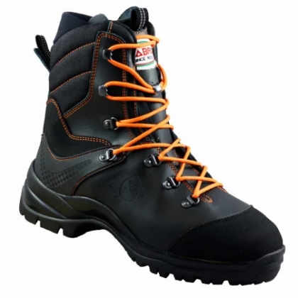 Scarpone da lavoro antitaglio Gabri Sport Sorapis, colore nero, scarpa alta, lacci arancione,Scarpone antitaglio livello 2