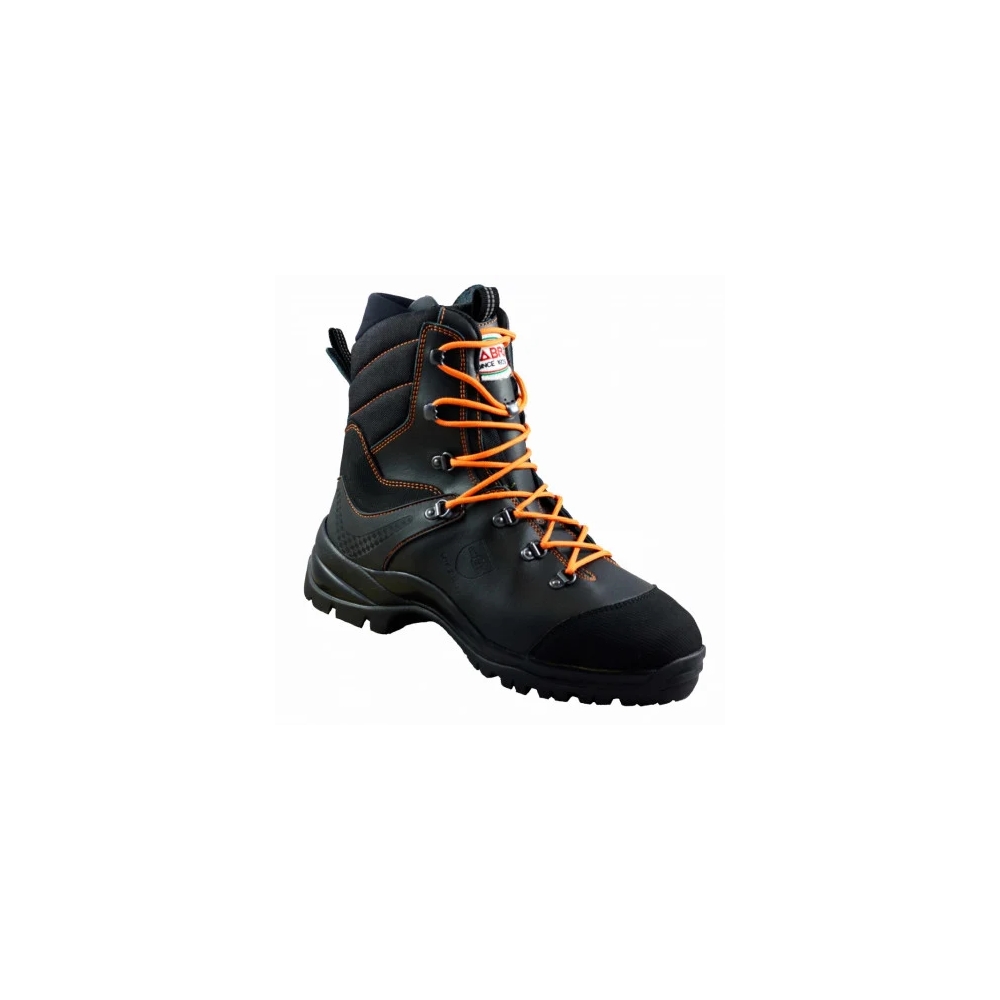 Scarpone da lavoro antitaglio Gabri Sport Sorapis, colore nero, scarpa alta, lacci arancione,Scarpone antitaglio livello 2