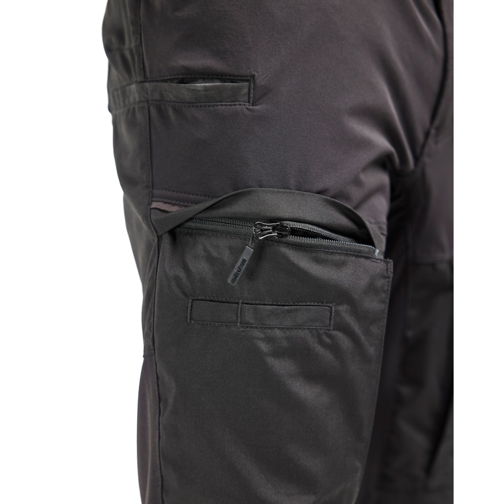 Pantalone, Blaklader, Service, colore nero, Flessibile, resistente, ginocchia rinforzate,  dettagli,riflettenti,antacite,tasca