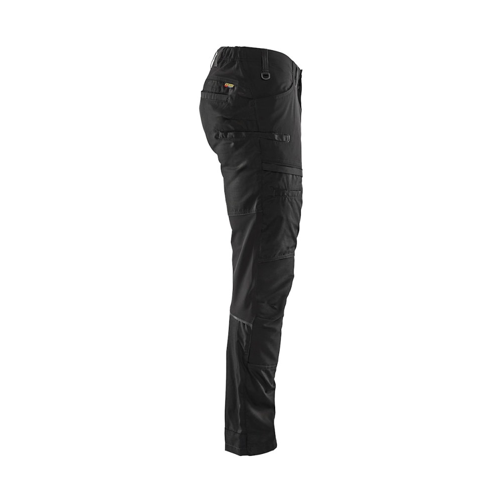 Pantalone, Blaklader, Service, resistente, ginocchia rinforzate,  dettagli riflettenti,grigio antracite, vista laterale
