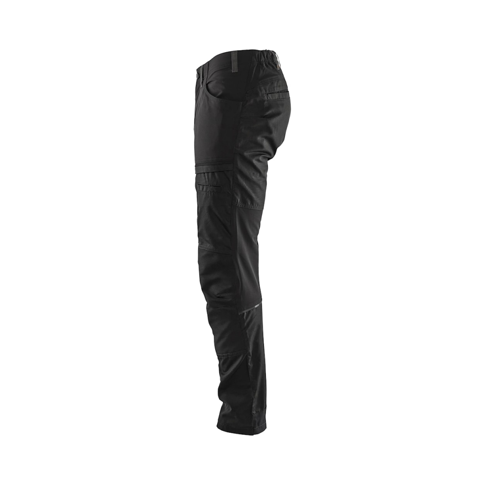 Pantalone, Blaklader, Service, resistente, ginocchia rinforzate,  dettagli riflettenti,grigio antracite, vista laterale