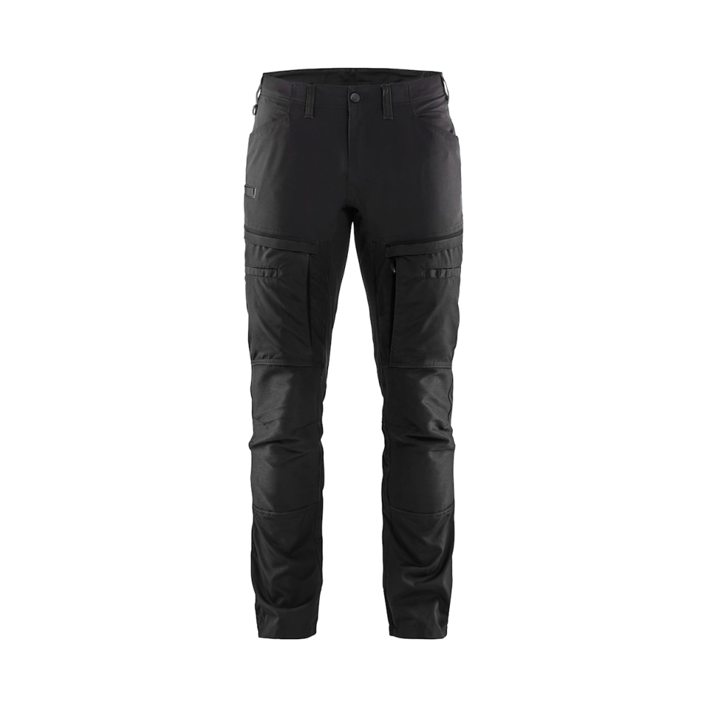 Pantalone, Blaklader, Service, resistente, ginocchia rinforzate,  dettagli riflettenti,grigio antracite, vista fronale