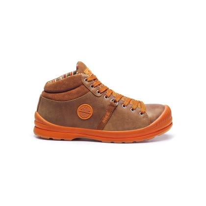 scarpe da lavoro, dike, S3, colore mattone, suola marrone, lacci marroni, idrorepellenti