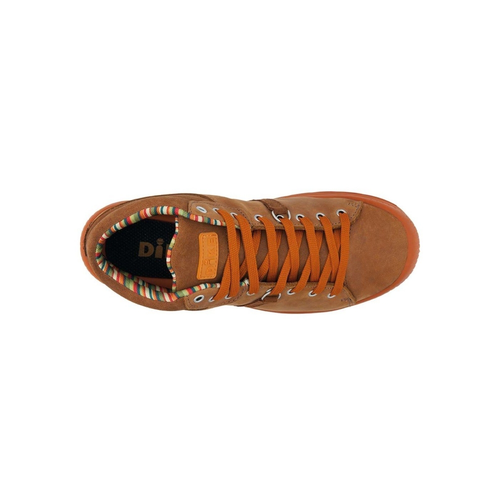 scarpe da lavoro, dike, S3, colore mattone, suola marrone, lacci marroni, idrorepellenti