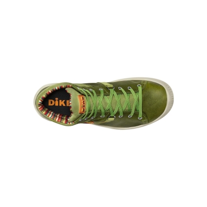scarpe da lavoro, dike, summit sublime HH, S7, colore verde, lacci verdi suola verde