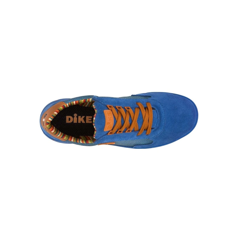 Scarpa da lavoro, dike, cross cyclon, S1P, colore bul, lacci marroni suola marrone, Tomaia in tessuto scamosciato