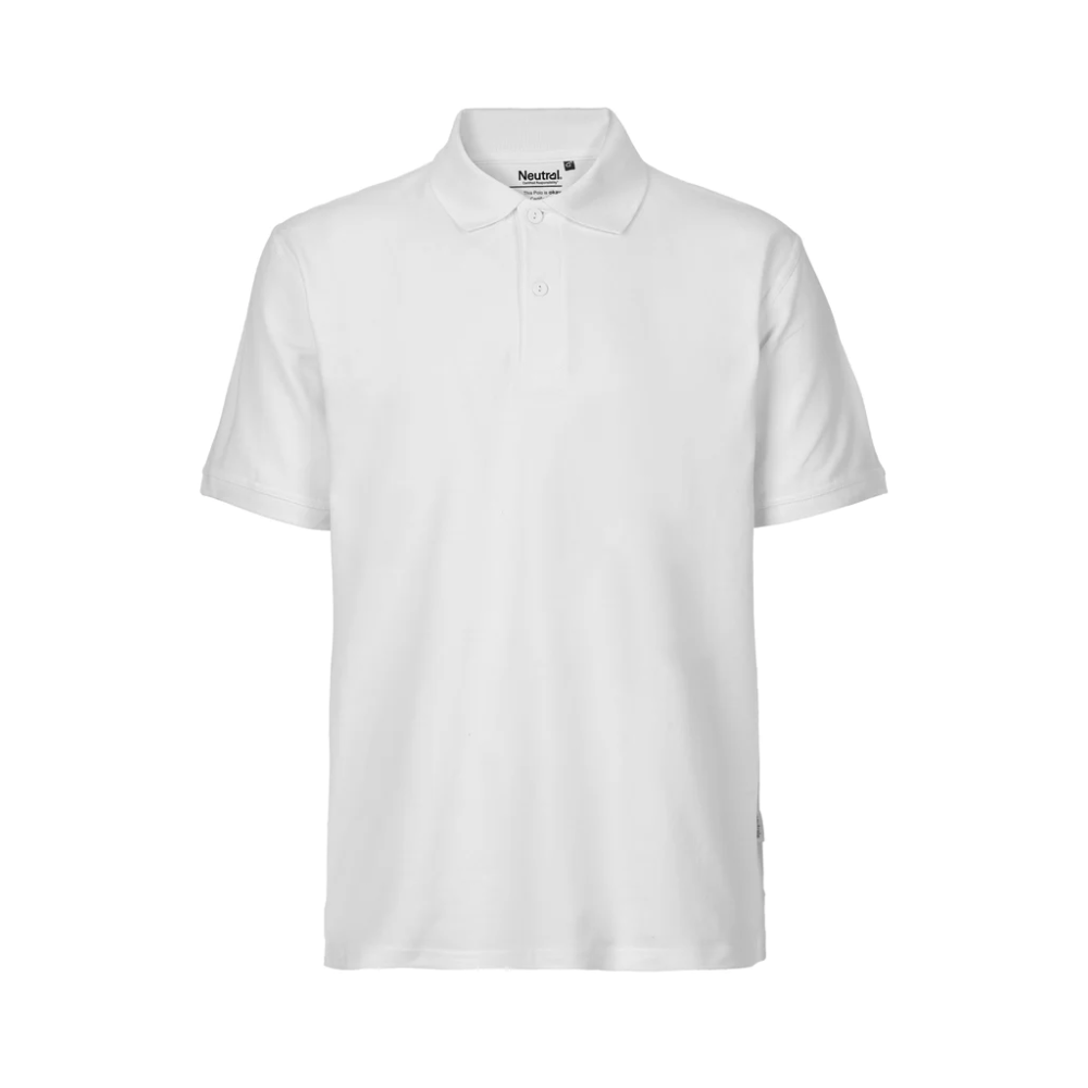 Polo da lavoro, Neutral, SO60001, manica corta, 100% cotone colore bianco