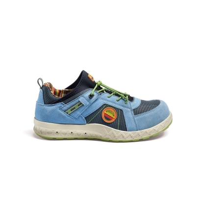 Scarpe da lavoro  Primato Air Primary Cenere Dike, colore: azzurro, in  tessuto GRS e vitello scamosciato.