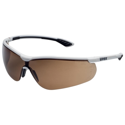 Occhiali Uvex Sportstyle lente marrone, 100% protezione UV  + attamento uvex supravision excellence.