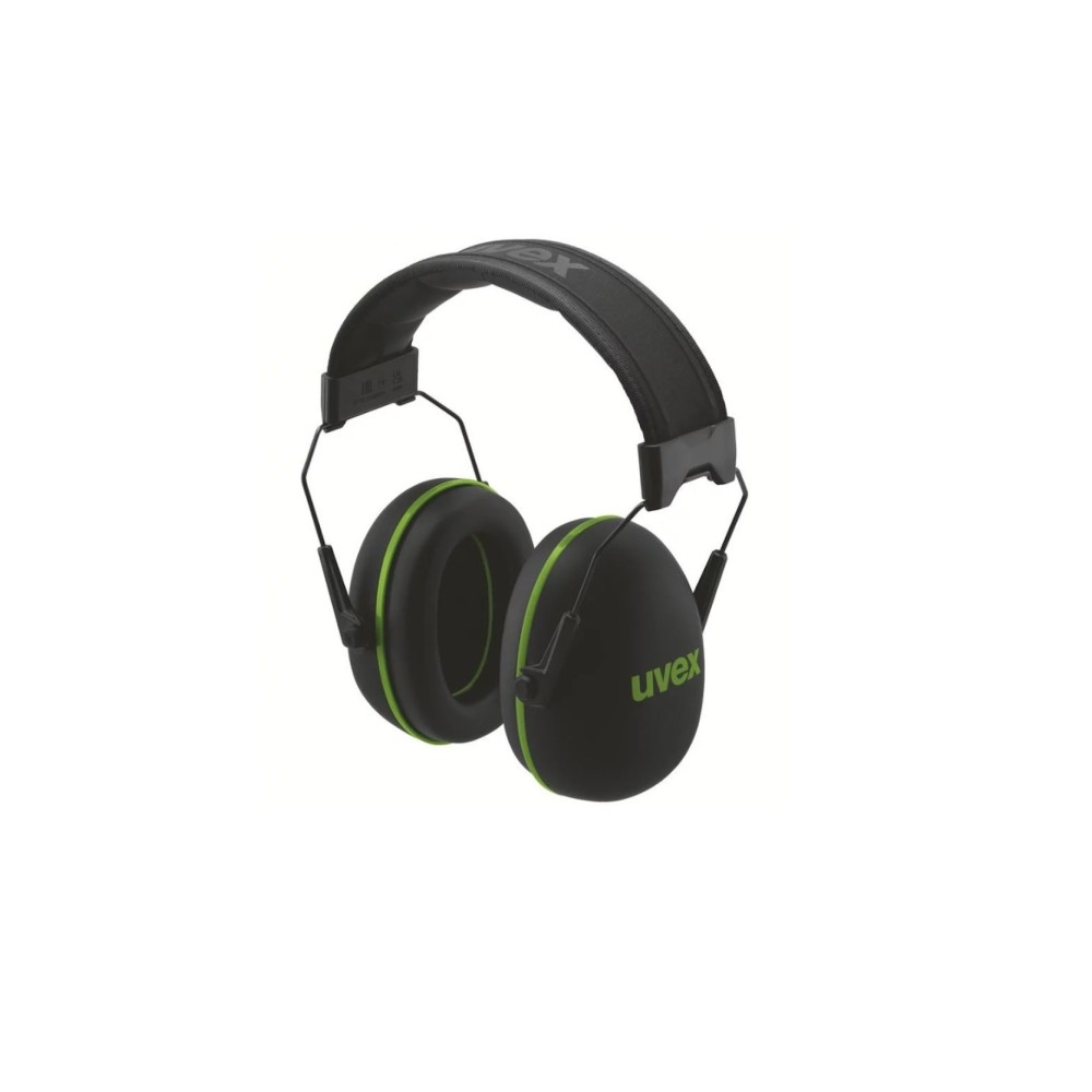 Cuffia Uvex KX10 30db,  nero/verde, antirumore con protezione SNR 30 dB