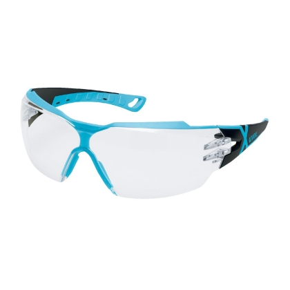 Occhiali Uvex Pheos CX2 incolore con  lente panoramica in policarbonato incolore+ trattamento uvex supravision excellence.