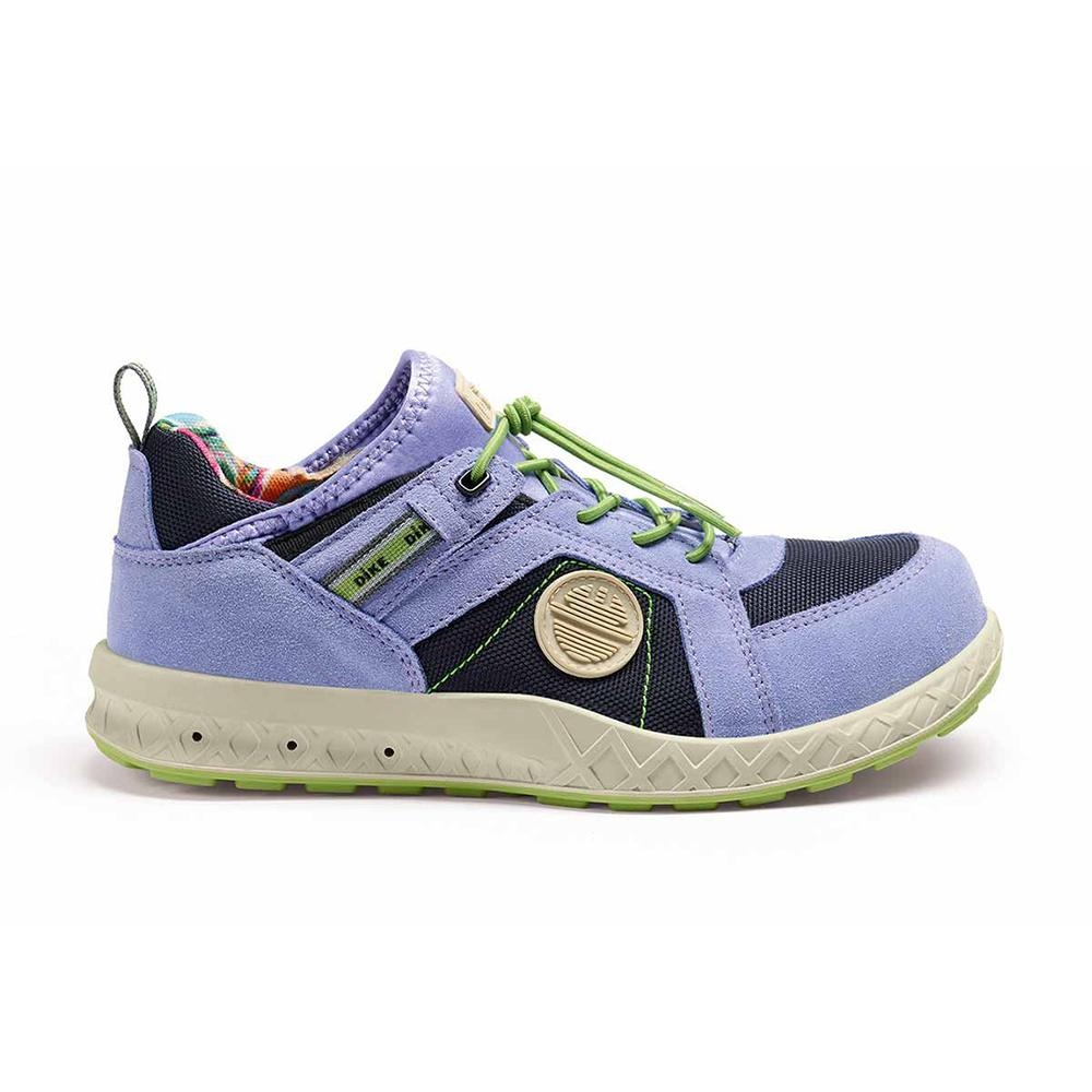 Scarpe antinfortinistiche Primato Lady Primary Dike, glicine, tessuto GRS e vitello scamosciato idro riciclato.