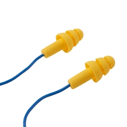 Inserti riutilizzabili 3M, UF-01-000,  gialli con cordicella blu.