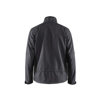 Giacca Softshell Blaklader, grigio/nero, 100% poliestere, softshell 2-strati, idrorepellente, pile, 255g/m².