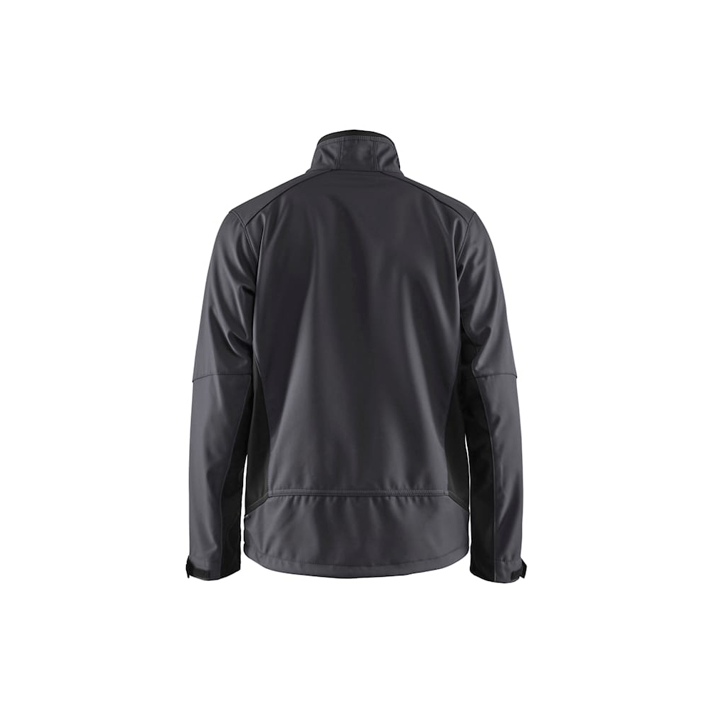 Giacca Softshell Blaklader, grigio/nero, 100% poliestere, softshell 2-strati, idrorepellente, pile, 255g/m².