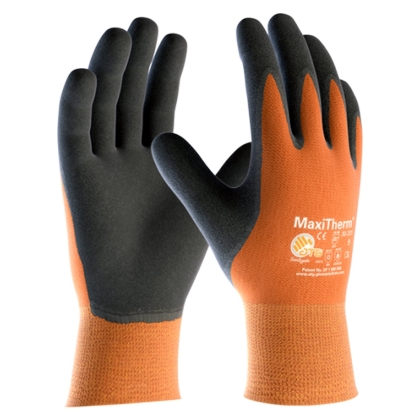 Guanti MaxiTherm® ATG, senza cuciture con fodera felpata acrilico/poliestere, palmo rivestito, polso a maglia.