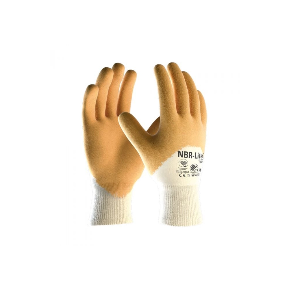 Guanti NBR-Lite® ATG, rivestimento in nitrile ¾, polso a maglia.
