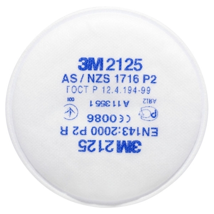 Filtro antiparticolato 3M, P2, 2125, con attacco a baionetta, guscio morbido, serie 2000