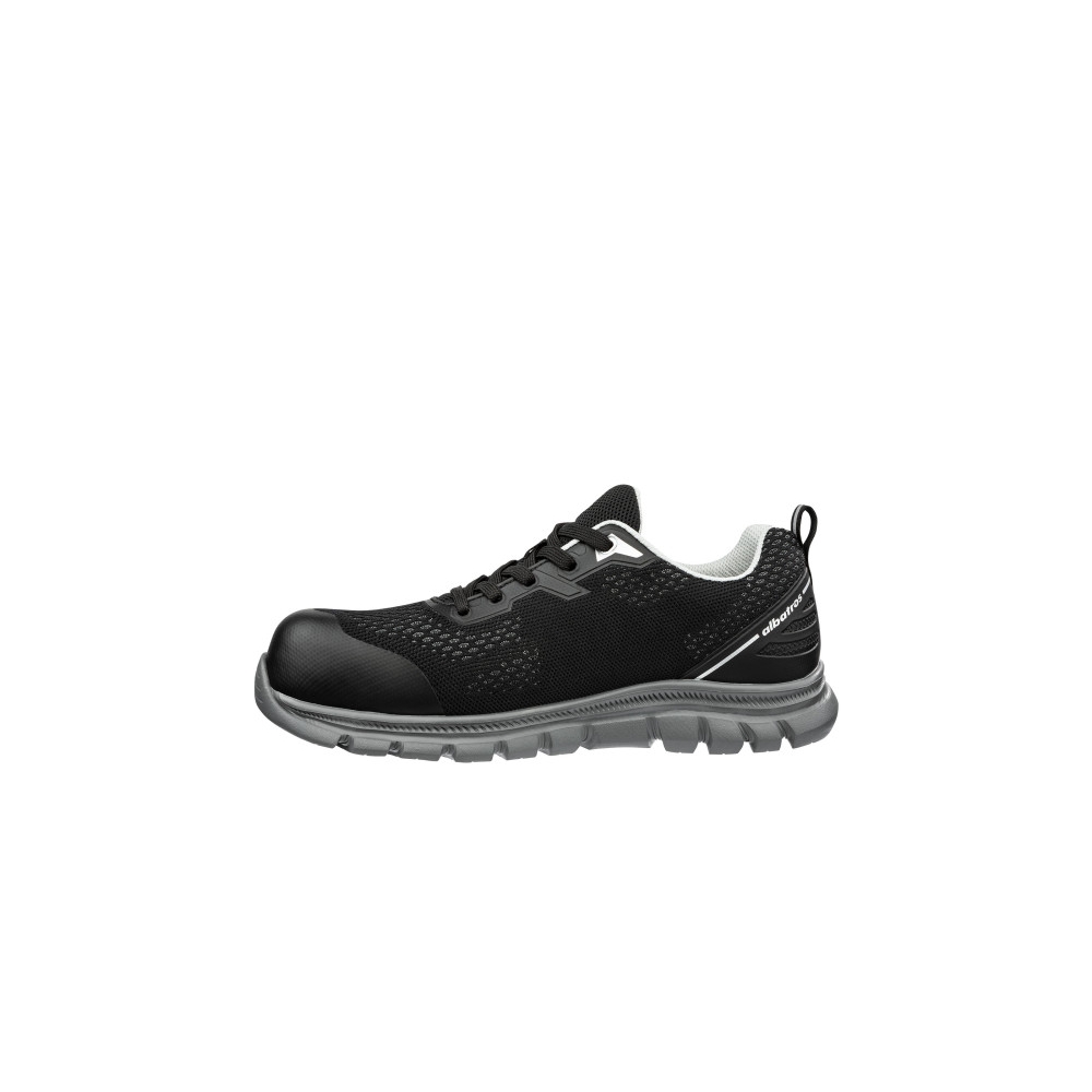 Scarpe antinfortunistiche Levitate Grey Albatros, colore: nero e grigio, tomaia SAFETY KNIT® , tessuto 3D.