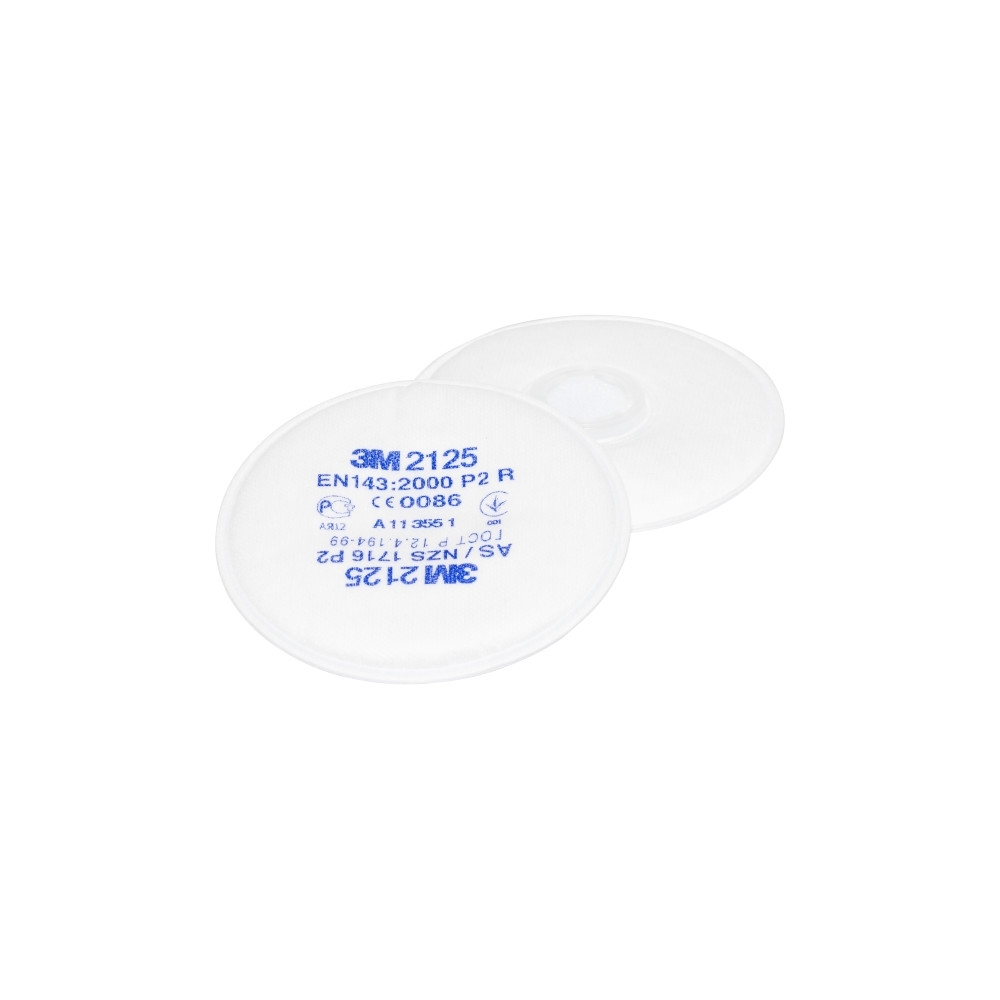 Filtro antiparticolato 3M, P2, 2125, con attacco a baionetta, guscio morbido, serie 2000