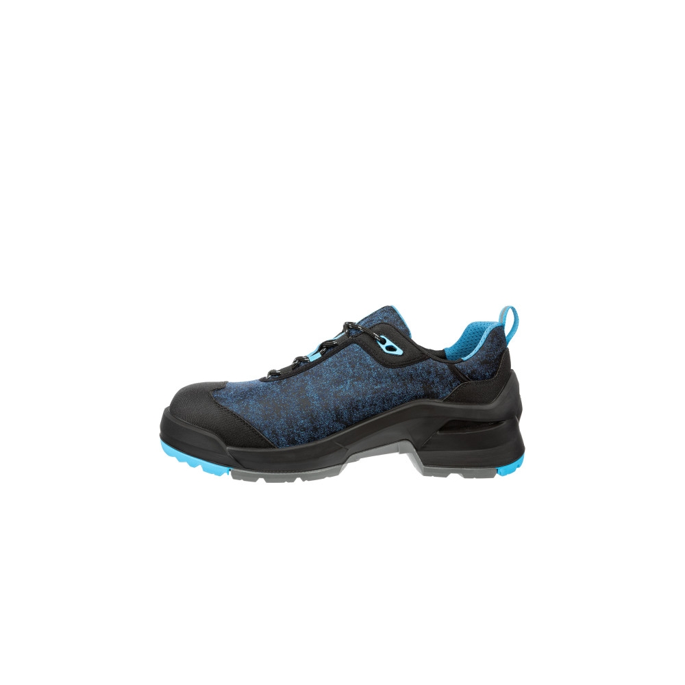 Scarpe antinfortunistiche Taraval Blue GH Low Albatros, colore: blu nero e grigio, tomaia SAFETY KNIT® Green.