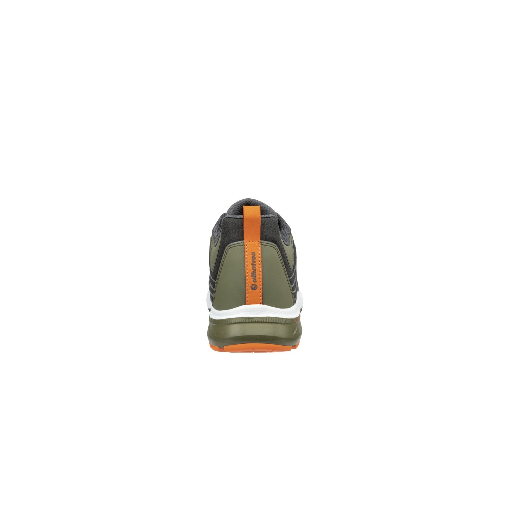Scarpe antinfortunistiche Wave Impulse Albatros, colore: verde, nero, arancione e bianca, tessuto anti-abrasione.