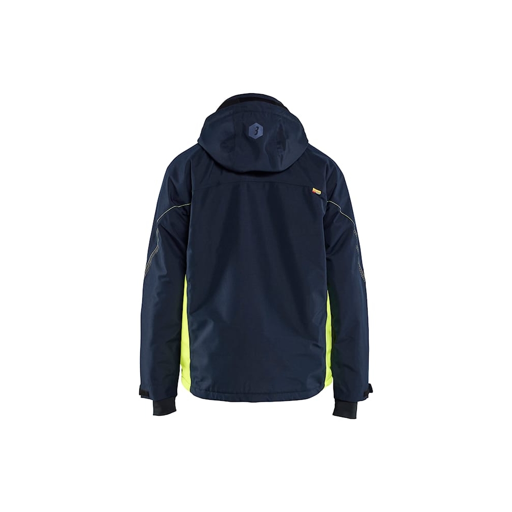 Giacca Imbottita Blaklader, blu/giallo, 100% poliestere Oxford laminato 200 g/m².