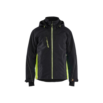 Giacca Imbottita Blaklader,  nero/giallo, 100% poliestere Oxford laminato 200 g/m².