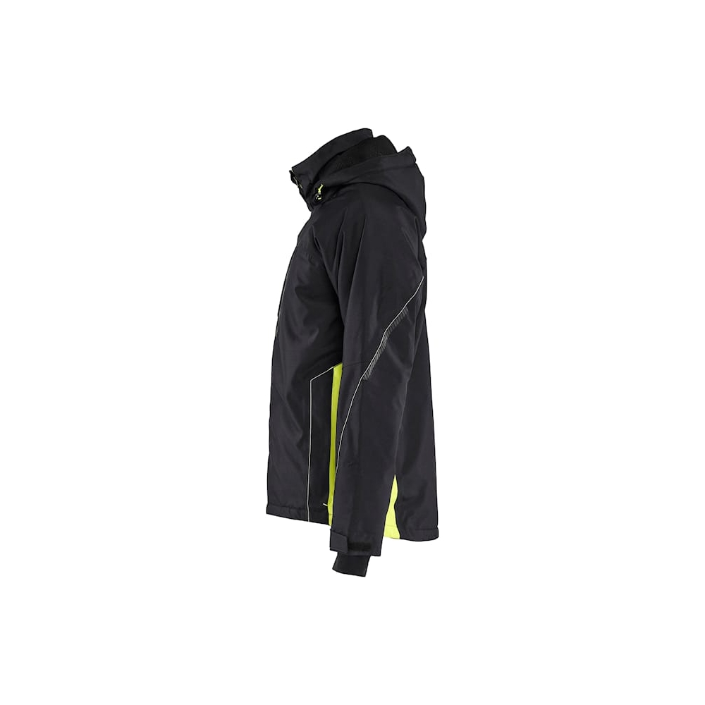 Giacca Imbottita Blaklader,  nero/giallo, 100% poliestere Oxford laminato 200 g/m².