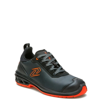 Pezzol Oceanus CH 40, colore: nero con inserti arancioni,  pelle fiore Supremoil.