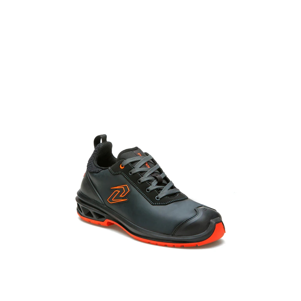 Pezzol Oceanus CH 40, colore: nero con inserti arancioni,  pelle fiore Supremoil.
