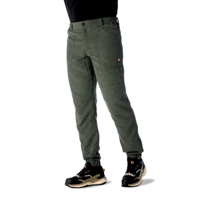 Pantalone in velluto Trieste D-Force,  verde, 100% poliestere (220 g/m²).