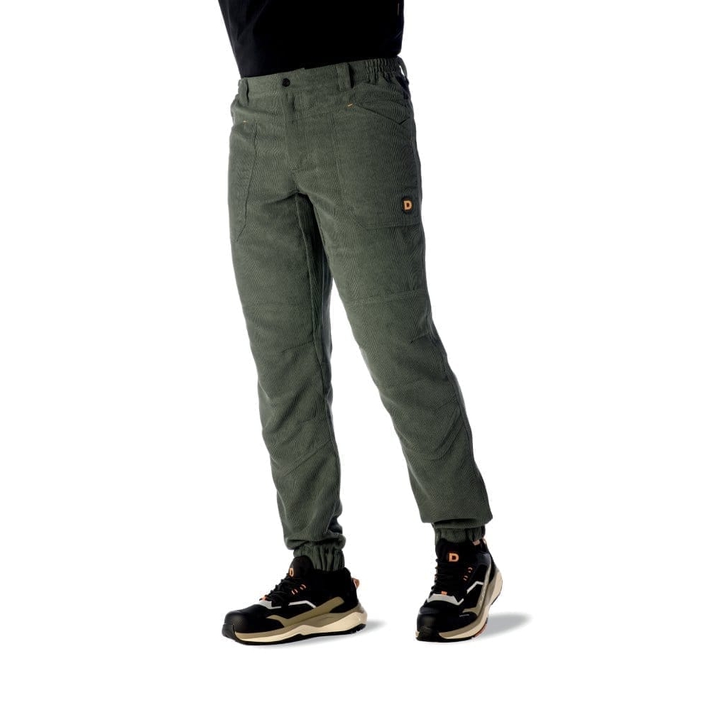 Pantalone in velluto Trieste D-Force,  verde, 100% poliestere (220 g/m²).