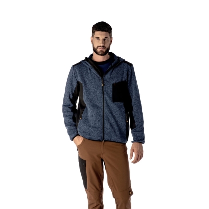 Giacca tecnica Modena D-Force, blu/nero,100% poliestere (300 g/m²) e micro pile interno.