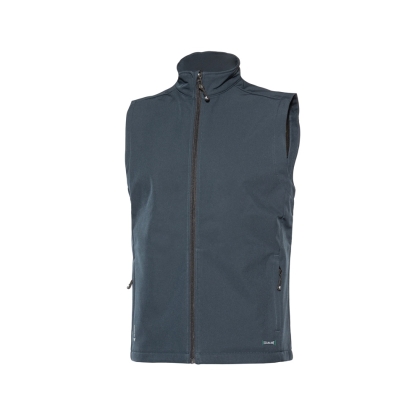 Gilet Vestigo Issaline, colore: blu,  gilet in poliestere in membrana in TPU impermeabile e fodera in pile.