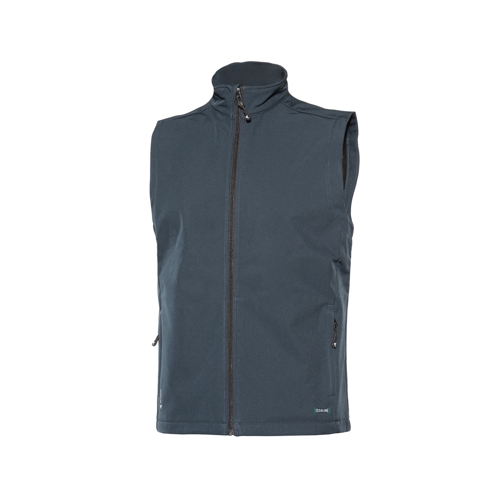 Gilet Vestigo Issaline, colore: blu,  gilet in poliestere in membrana in TPU impermeabile e fodera in pile.
