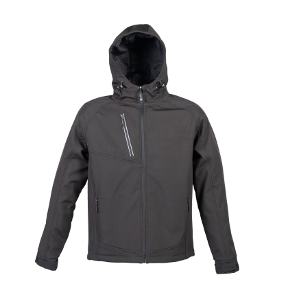 Giacca Montebianco JRC, 3 strati impermeabile, colore: nero, 95% poliestere - 5% elastan.