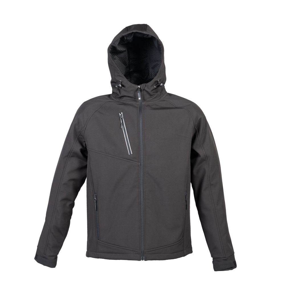 Giacca Montebianco JRC, 3 strati impermeabile, colore: nero, 95% poliestere - 5% elastan.