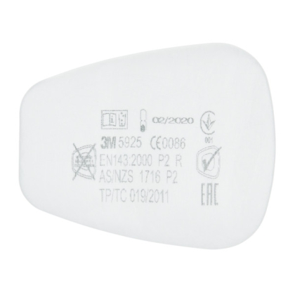 Filtro antiparticolato 3M, P2, 5925, guscio morbido, serie 5000