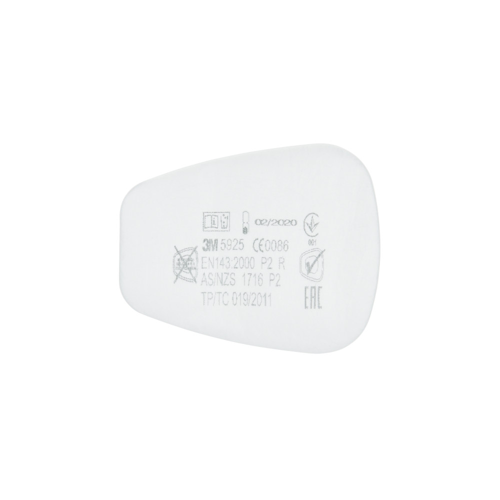 Filtro antiparticolato 3M, P2, 5925, guscio morbido, serie 5000