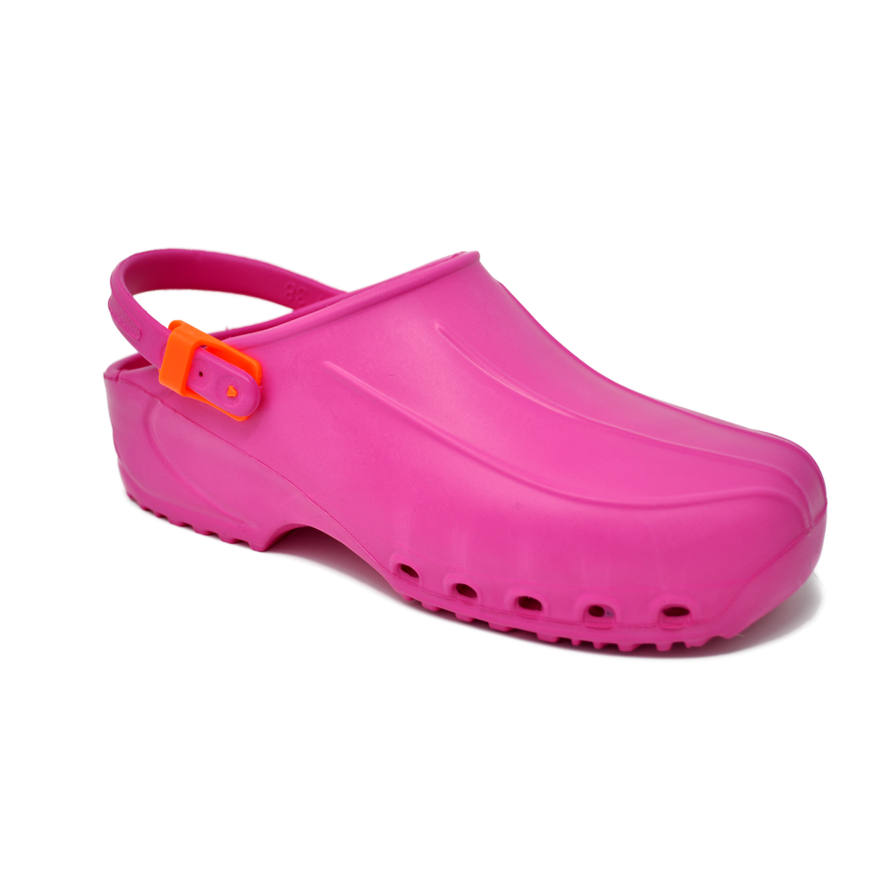 Zoccoli XBlue Light, rosa, dotato di foro di aerazione, anatomico, antiscivolo e antistatico. rosa
