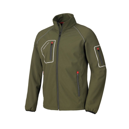 Giacca Just Issa, verde, tessuto softshell.