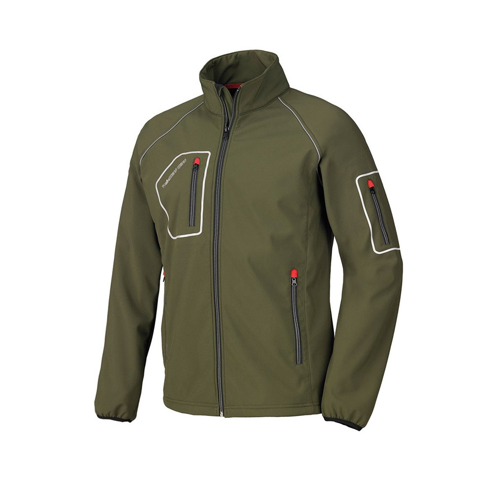 Giacca Just Issa, verde, tessuto softshell.