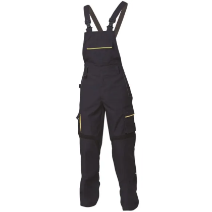 Salopette Explorer Siggi SIG62SA0054, colore nero, 65% poliestere e 35% cotone
