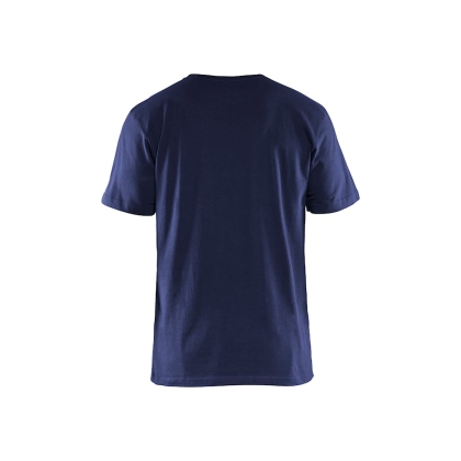 T-shirt, Blaklader, 3525, colore blu, 100% cotone, cuciture rinforzate