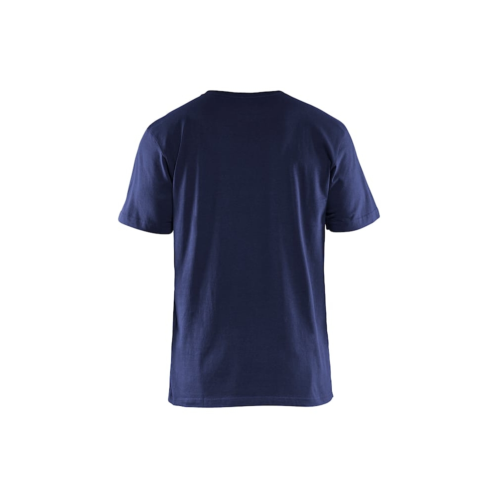 T-shirt, Blaklader, 3525, colore blu, 100% cotone, cuciture rinforzate